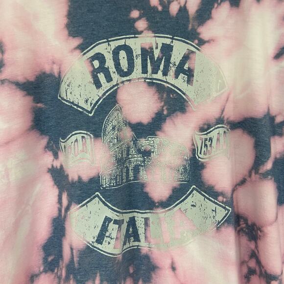 Roma Italy Custom Bleached Travel Tee Sz 2XL - Picture 3 of 4